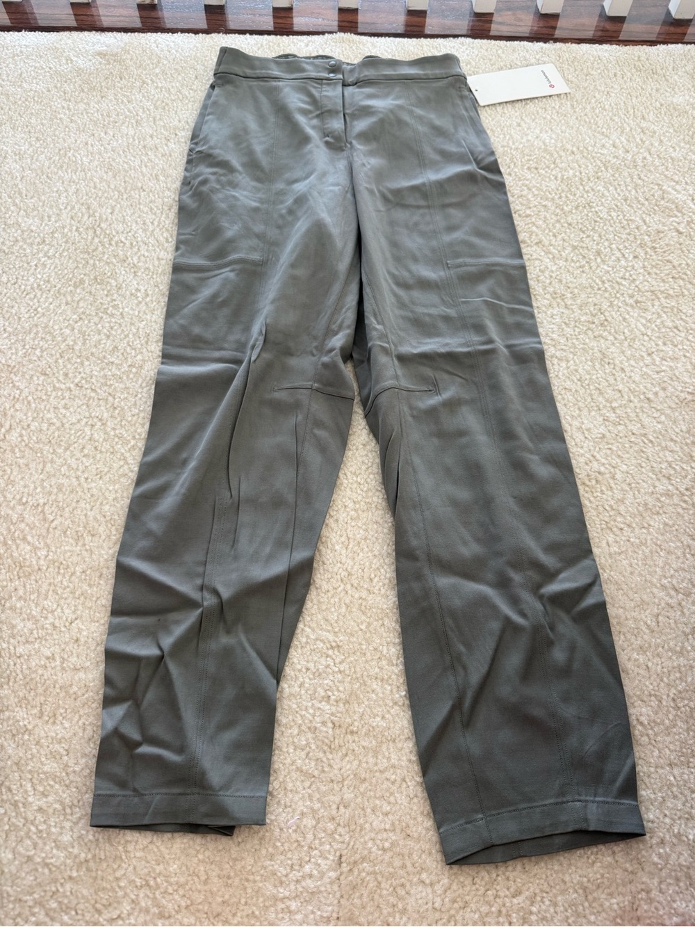 lululemon athletica Olive Green Straight Leg Women's Trousers